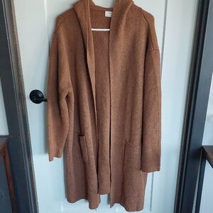 Zenana Outfitters Brown Knit Cardigan